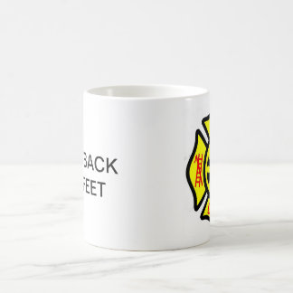 FIRE DEPARTMENT, KEEP BACK 200 FEET COFFEE MUG