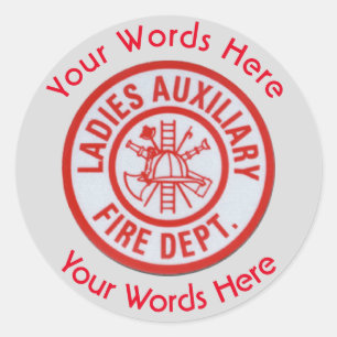 Fire Department Ladies Auxiliary Custom Sticker