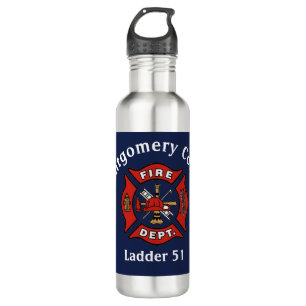 Fire Department Logo Custom  710 Ml Water Bottle