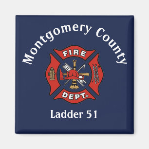 Fire Department Logo Custom Magnet