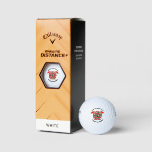 Fire Department logo Gold And Red Badge Golf Balls