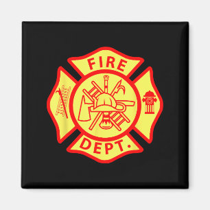 Fire Department Logo Uniform Fireman Symbol Firefi Magnet