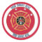 Fire Department Maltese Cross Custom Sticker