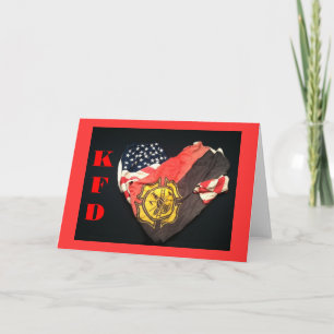 Fire department note card