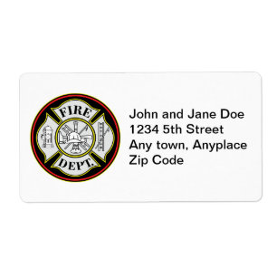 Fire Department Round Badge