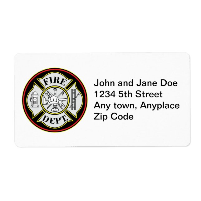 Fire Department Round Badge (Front)