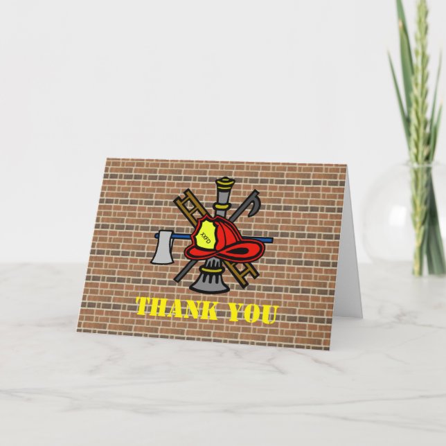 Fire Department Thank You Notes  Customize Them! (Front)