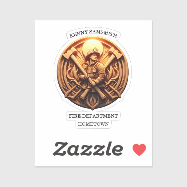 Fire Departments Badge symbolizing bravery (Sheet)