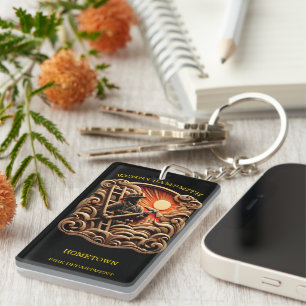 Fire Departments Badge symbolizing bravery Keychain