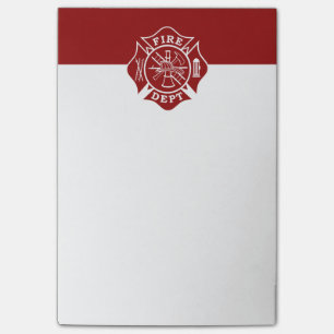 Fire Dept / Firefighter custom Post-it® Notes 4x6
