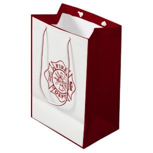 Fire Dept / Firefighter Maltese Cross Gift Bag