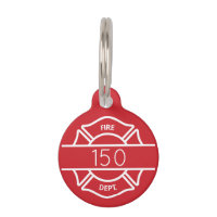 Fire Dept Logo Customizable Accountability Tag