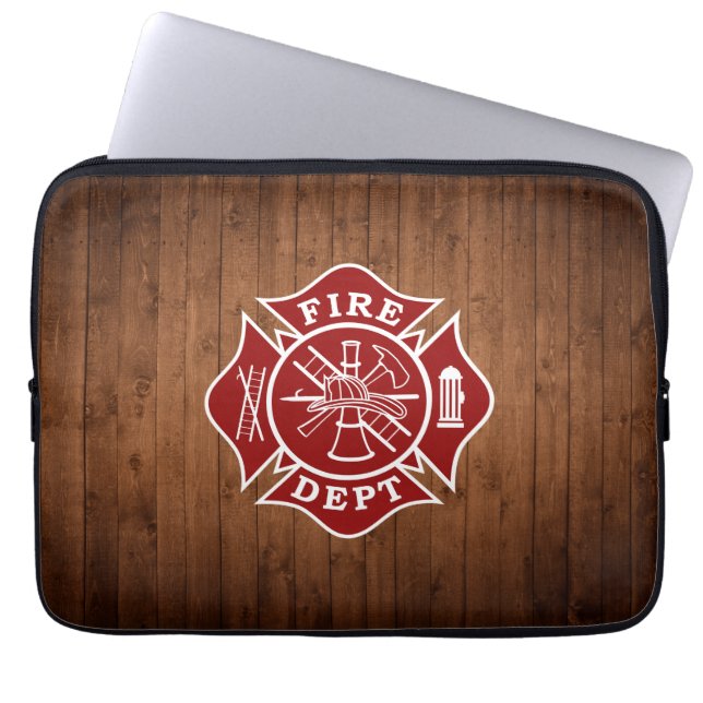 Fire Dept Maltese Cross Laptop Bag (Front)