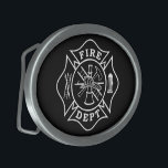 Fire Dept Maltese Cross Oval Belt Buckle<br><div class="desc">Fire Dept Maltese Cross Oval Belt Buckle is the perfect gift item for any firefighter to wear proudly.</div>