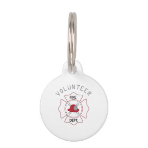 Fire Dept Volunteer Pet Tag