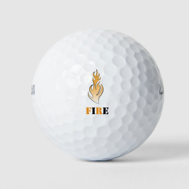 Fire Design Golf Balls (Front)