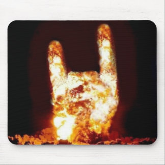 Fire Devil Horns Customized Mouse Pad