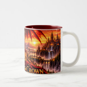 Fire Dragon Crown Epic Fantasy Dragon Mug