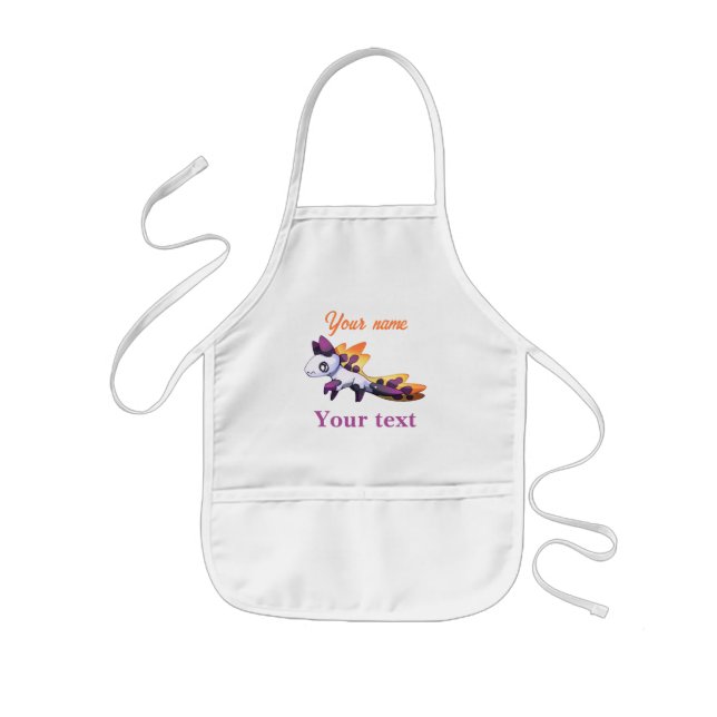 Fire dragon, fire dragon kids apron (Front)