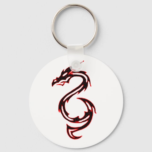 Fire Dragon Keychain (Front)
