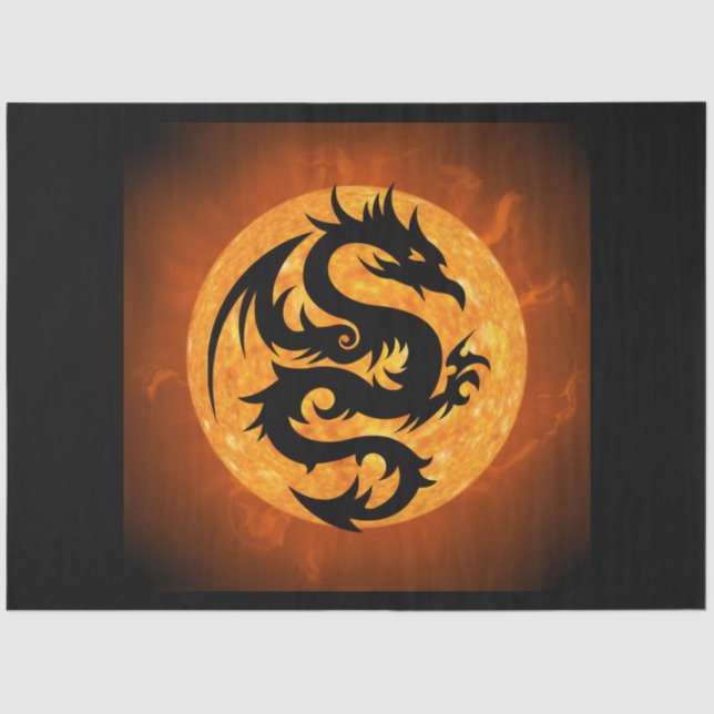 fire dragon tissue paper (Front)