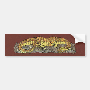 Fire Drake at Rest Bumper Sticker