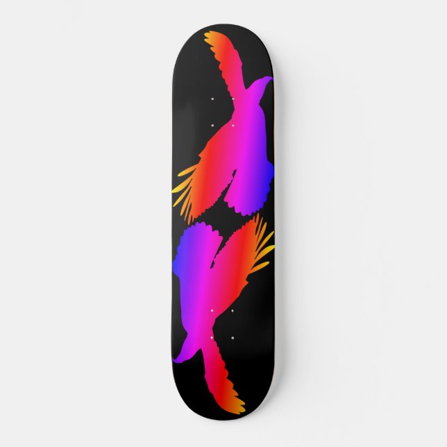 Fire Eagle Flying Skateboard - Silhouette (Front)