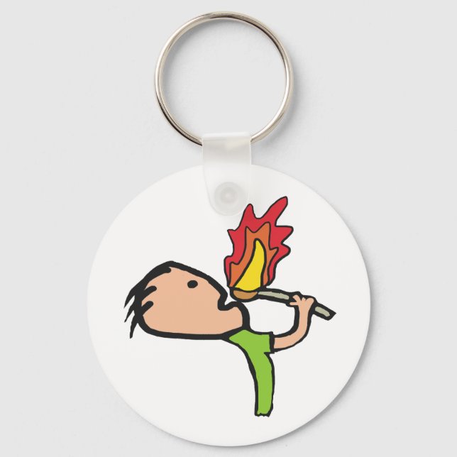 Fire Eating Keychain (Front)