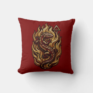 Fire Element Throw Pillow