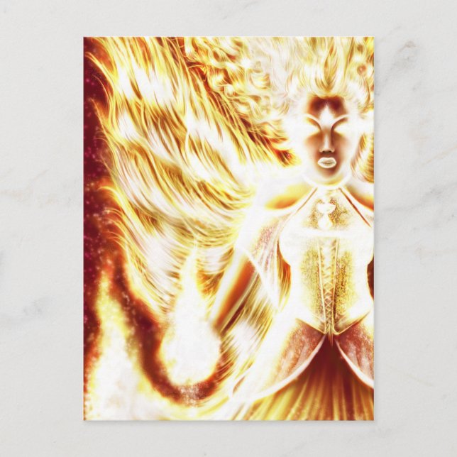 Fire Elemental postcard by Nellis Eketorp (Front)