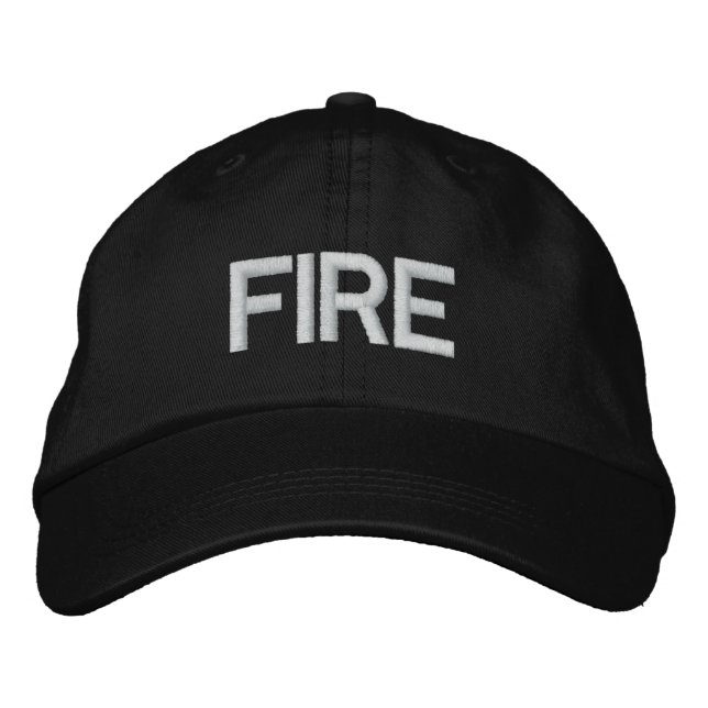 FIRE EMBROIDERED HAT (Front)