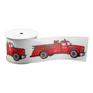 Fire Engine 3 Inches Satin Ribbon