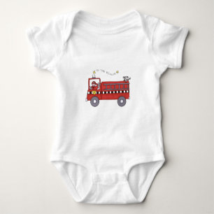 Fire Engine Baby Bodysuit