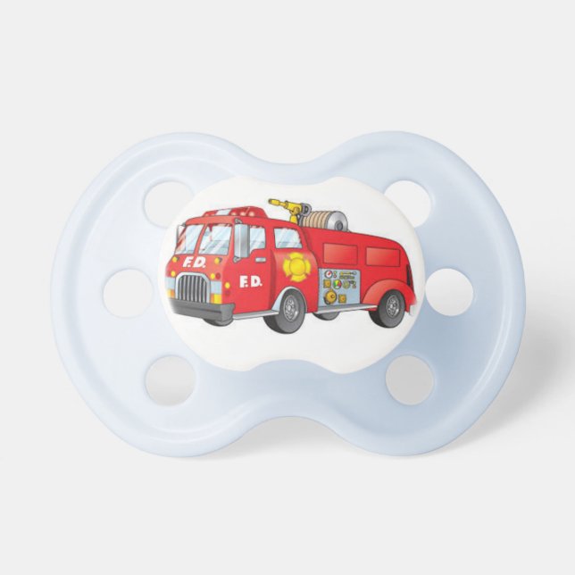 Fire Engine Baby Pacifier (Front)