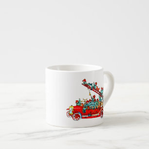 Fire engine espresso mug