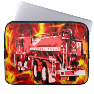 Fire Engine Fire Storm, Laptop Sleeve