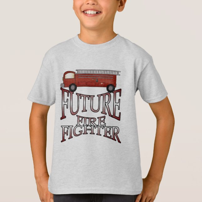 Fire Engine Future Firefighter T-shirts and Gifts (Front)