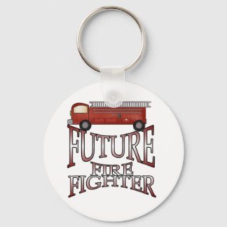 Fire Engine Future Firefighter T-shirts and Gifts Keychain
