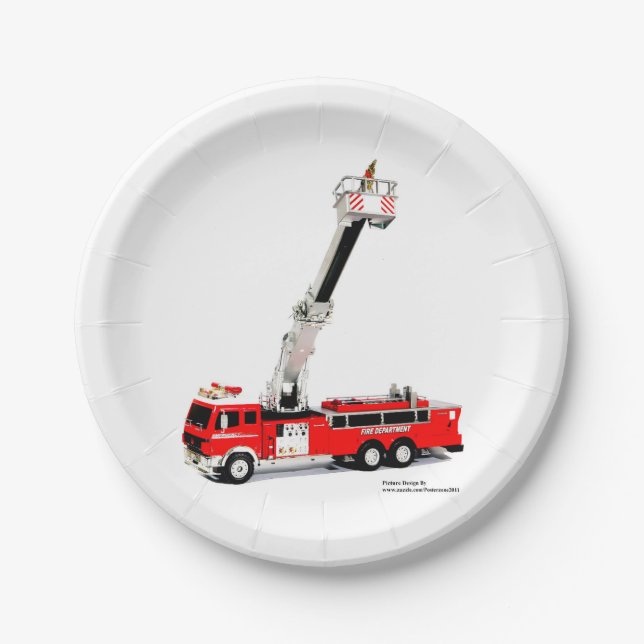 Fire Engine image for Paper-Plates Paper Plate (Front)