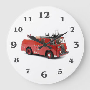 Fire Engine image for Round (Large) Wall Clock