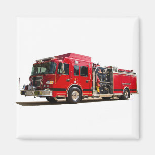 Fire Engine image for Square-Magnet Magnet