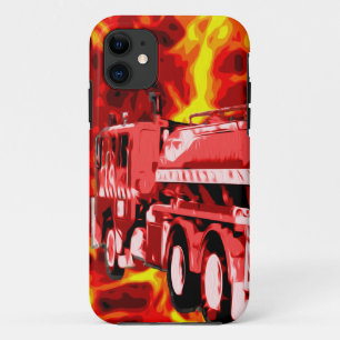 Fire Engine Oil Painted, iPhone 11 Case