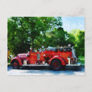 Fire Engine Postcard