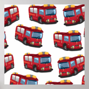 Fire Engine Poster