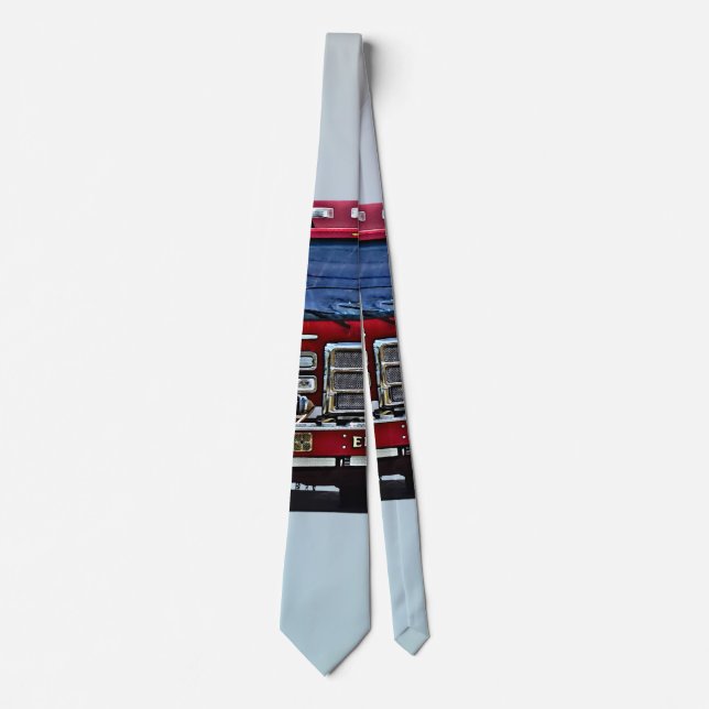 Fire Engine Turning the Corner Tie (Front)