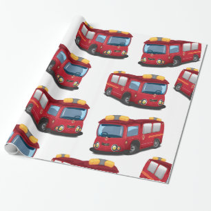 Fire Engines Wrapping Paper