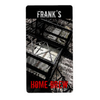 fire escape beer bottle label