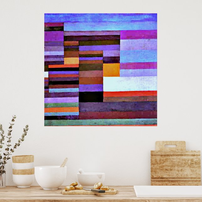 Fire Evening, artwork by Paul Klee, Poster (Kitchen)