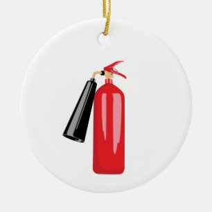Fire Extinguisher Ceramic Ornament