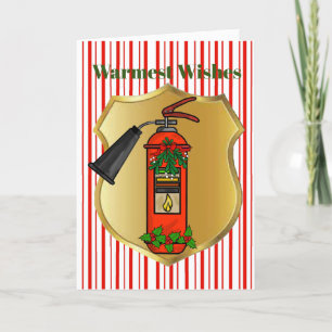 Fire Extinguisher Christmas Card